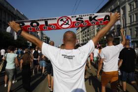 Marsz ONR z okazji 73. rocznicy wybuchu Powstania Warszawskiego