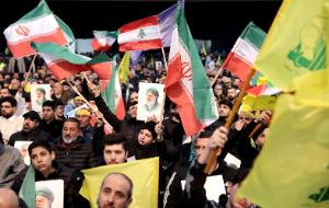 Protest zwolenników Hezbollahu