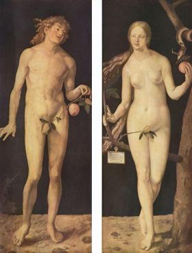Albrecht Durer, „Adam i Ewa”, 1507 r.