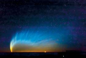 Kometa McNaught oglądana z centralnych Andów w Chile. Odwiedziła nas w 2007 r.