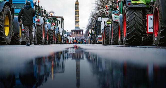 Demonstracja rolników w Berlinie