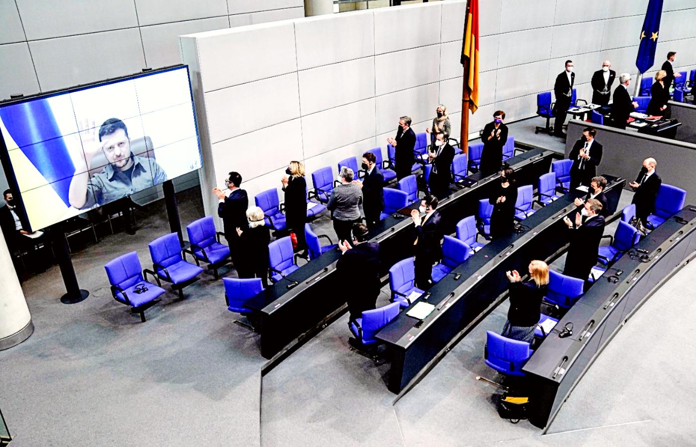 Przemówienie prezydenta Wołodymyra Zełenskiego w Bundestagu