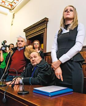 Małgorzata Marenin podczas rozprawy sądowej, styczeń 2014 r.