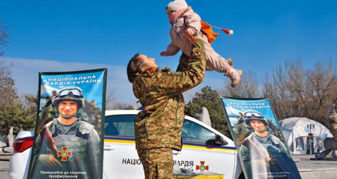 Punkt rekrutacyjny w Zaporożu.