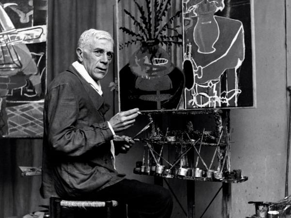Georges Braque w swoim atelier, ok. 1950r.