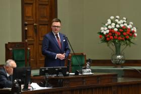 Inauguracja Sejmu X kadencji. Szymon Hołownia jako Marszałek Sejmu. Warszawa, 13 listopada 2023 r.