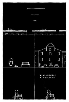 Stron z komiksu „Koniec świata w Makowicach”.