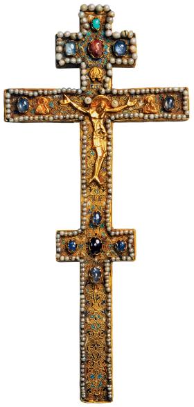 Krzyż prawosławny z 1562 r. podarowany klasztorowi na Wyspach Sołowieckich przez Iwana IV