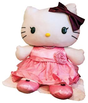 Maskotka Hello Kitty w wersji „kawaii”.