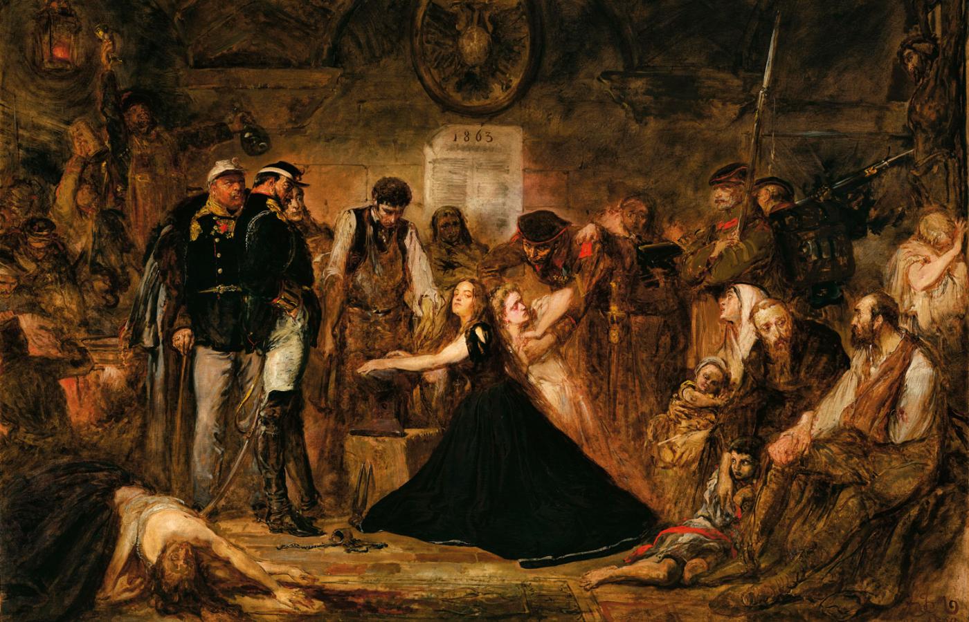 Zakuwana Polska, czyli Polonia 1863 r.; obraz Jana Matejki z 1864 r.