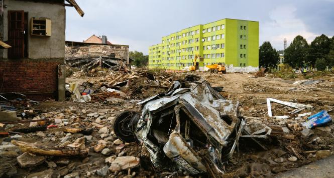 Zniszczone przez powódź Stronie Śląskie