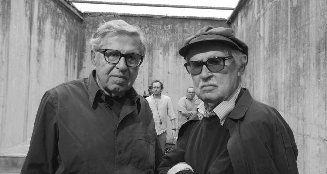 Bracia Paolo i Vittorio Taviani, włoscy weterani kina.