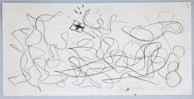 Rysunkowa parodia „Bitwy” nakreślona ręką Stanisława Wyspiańskiego.