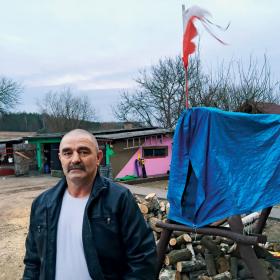 Marek Więcławski - jedna z ofiar polsko-rosyjskiej wojny transportowej; jego ciężarówkę przetrzymywano w Rosji dwa tygodnie.