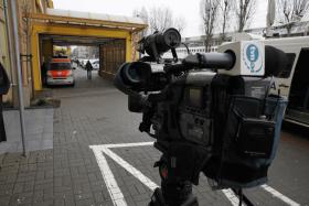 Szpital Cegielskiego w Poznaniu, do którego został przewieziony ranny prokurator Mikołaj Przybył.