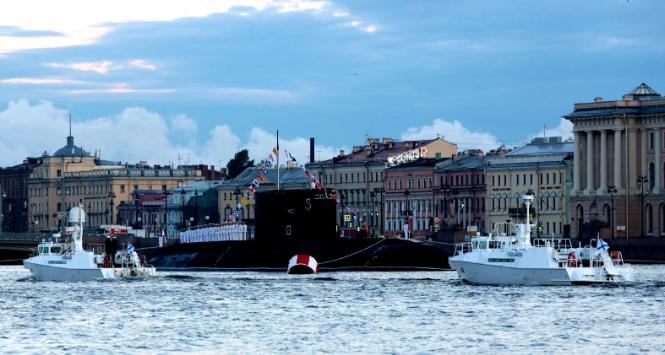 Rosyjski okręt podwodny B-806 „Dmitrow”, jedyny, jaki został obecnie na Bałtyku.