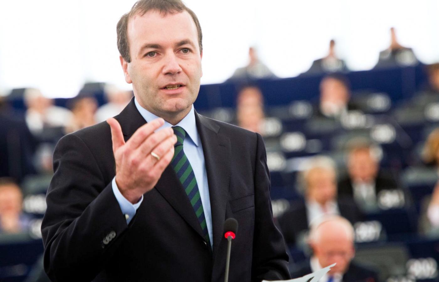Szef centroprawicowej frakcji w Parlamencie Europejskim Manfred Weber