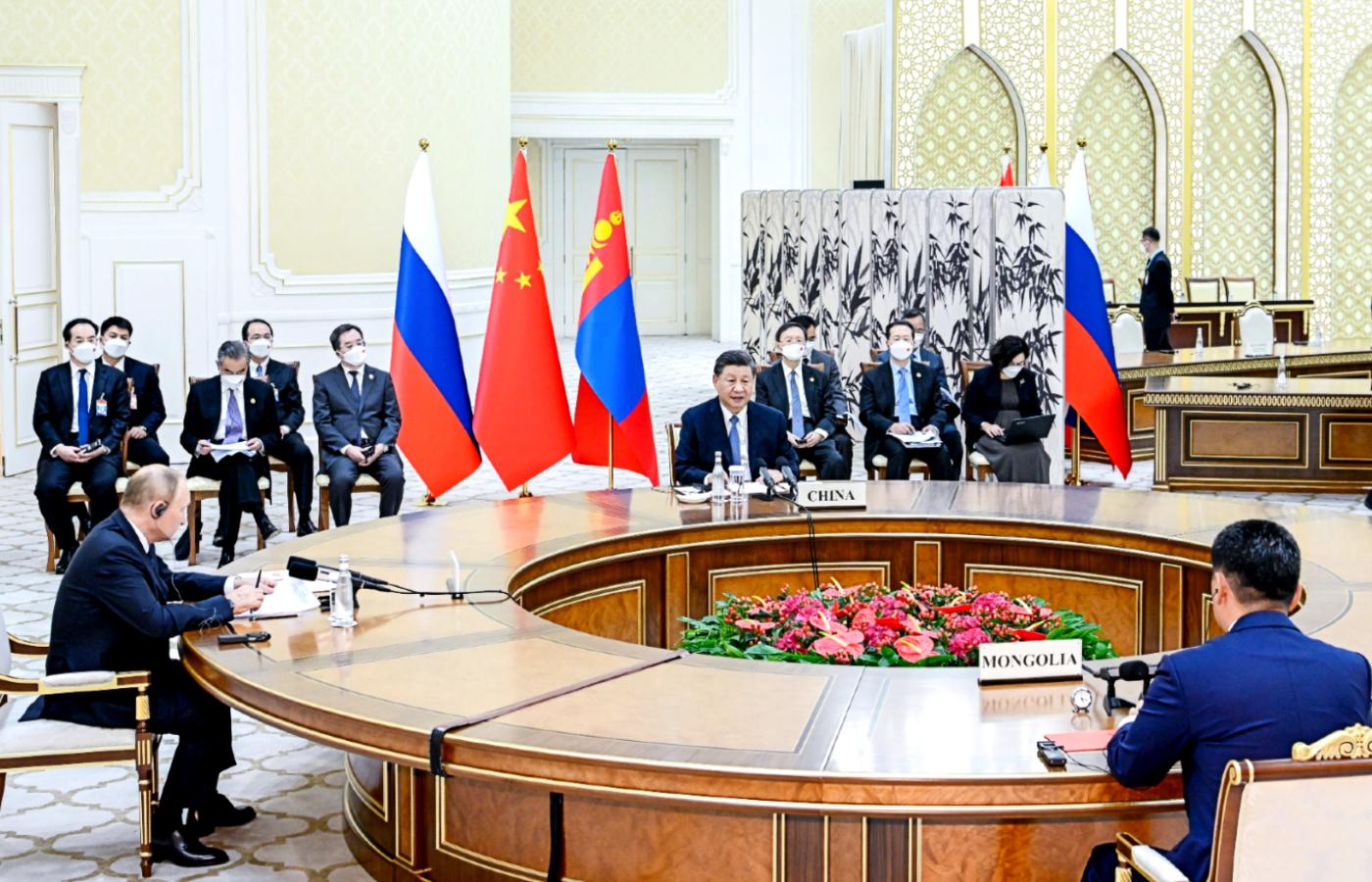 Spotkanie Xi Jinpinga z Władimirem Putinem w Samarkandzie, 15 września 2022 r.