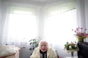 Helena Kuchcińska, która dzień wcześniej obchodziła swoje setne urodziny.