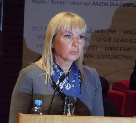 Elżbieta Bieńkowska podczas II Europejskiego Kongresu Małych i Średnich Przedsiębiorstw w Katowicach.