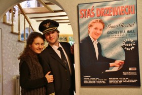 Stanisław z żoną Jekateriną. To ze względu na nią lot dookoła świata został przerwany.