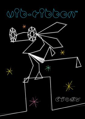 „vib ribbon”, jedna z gier - eksponatów.