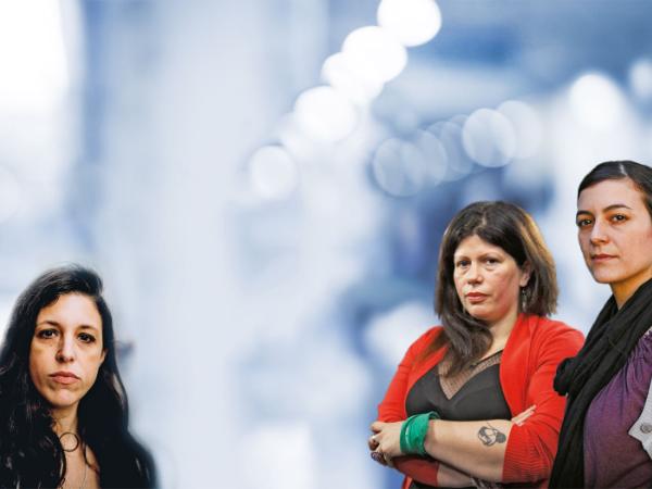 Od lewej: Ariana Harwicz, Dolores Reyes i Samanta Schweblin.