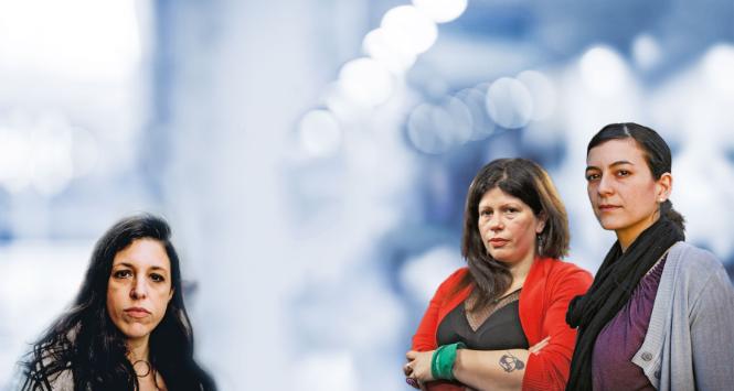 Od lewej: Ariana Harwicz, Dolores Reyes i Samanta Schweblin.