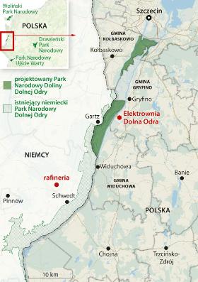 Projekt Parku Narodowego Dolnej Odry