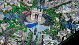 Powszechnie znany paryski Łuk Triumfalny.