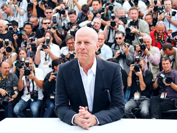 Bruce Willis na festiwalu w Cannes. 2012 r.
