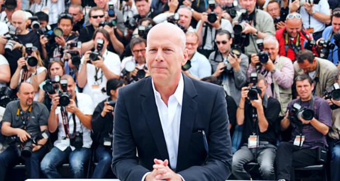 Bruce Willis na festiwalu w Cannes. 2012 r.