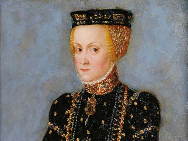 Portret Anny Jagiellonki wykonany w warsztacie Lucasa Cranacha Młodszego w 1555 r. pokazuje jej podobieństwo do pradziadka Władysława Jagiełły.