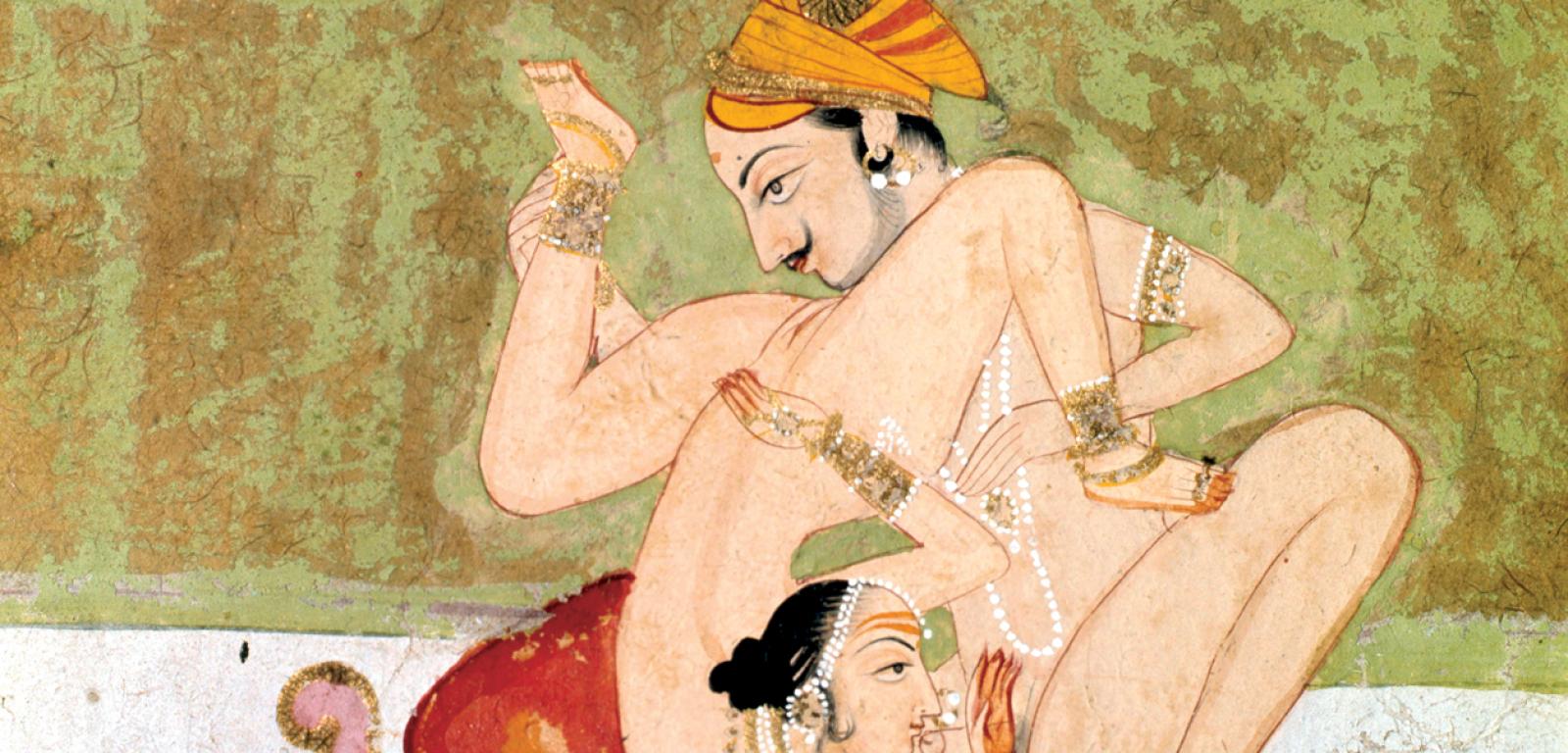 Ilustracja seksu oralnego z Kama sutry – indyjskiego traktatu o seksualności z I–IV w.