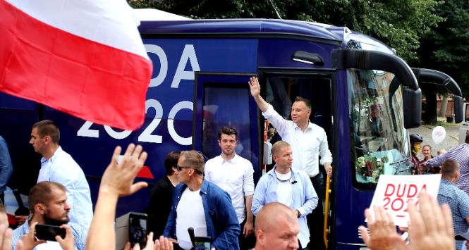 Andrzej Duda po wiecu w Stargardzie