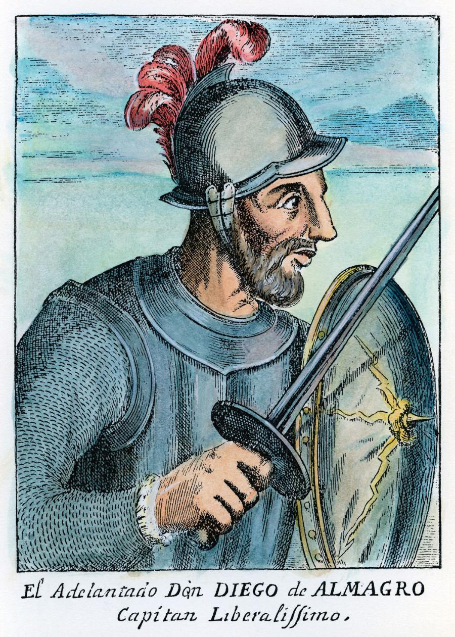 Podobizna Diego de Almagro, ­hiszpańskiego żołnierza i konkwistadora.