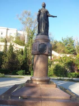 Caryca Katarzyna II, pomnik w Sewastopolu.