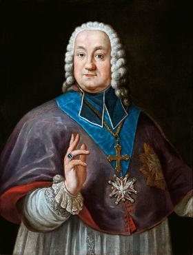 Biskup krakowski Kajetan Ignacy Sołtyk w 1757 r. został kawalerem Orderu Orła Białego.