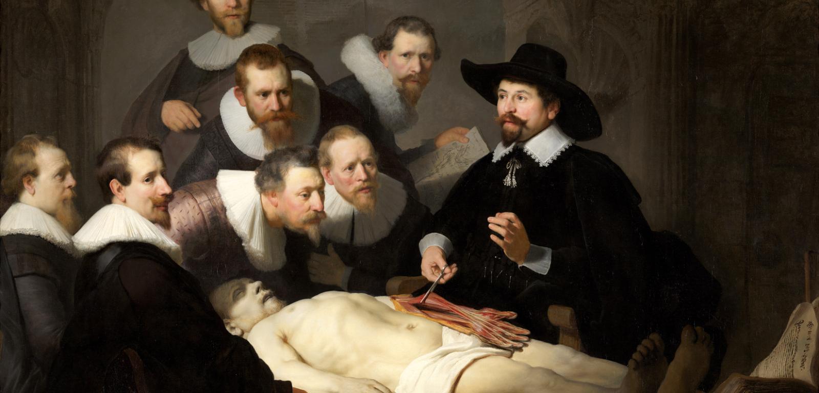 Lekcja anatomii dr Nicolaesa Tulpa, Rembrant (1606-1669)