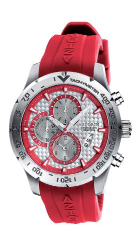 Zegarek Azotrin Sport Apart. Kto powiedział, że męski zegarek musi być czarny lub brązowy? Panowie też potrzebują koloru. Dla nich jest ta nowość, zegarek Azotrin z kolekcji Sport. Wytrzymały i energetyczny. Cena: 960 zł.