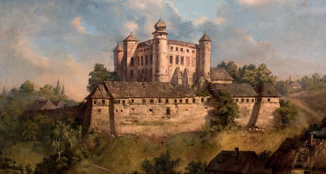 Zamek w Wiśniczu na obrazie Andrzeja Grabowskiego, 1857 r.