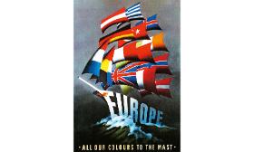 Plakat amerykański Reyna Dirksena z 1947 r.