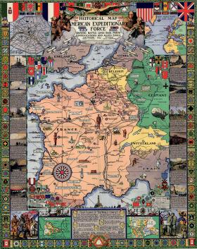 Amerykańskie zaangażowanie w Wielkiej Wojnie, ilustracja z epoki