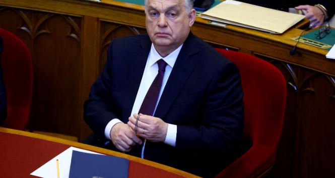 Viktor Orban w węgierskim parlamencie. Budapeszt, 23 lutego 2026 r.