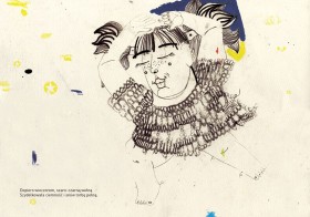 Strona z książki „Babcia robi na drutach”.