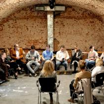 Wolontariusze Lubelskiego Spolecznego Komitetu Pomocy Ukrainie.