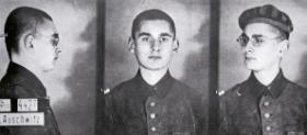 Osiemnastoletni Władysław Bartoszewski, więzień nr 4427 KL Auschwitz.