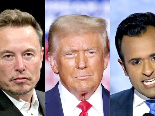 Elon Musk, Donald Trump i Vivek Ramaswamy