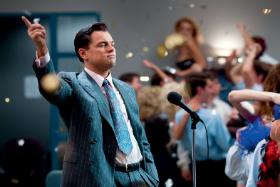 Leonardo DiCaprio w filmie „Wilk z Wall Street” w reż. Martina Scorsese.