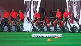 Polscy piłkarze podczas treningu. Zbyt zrelaksowani?